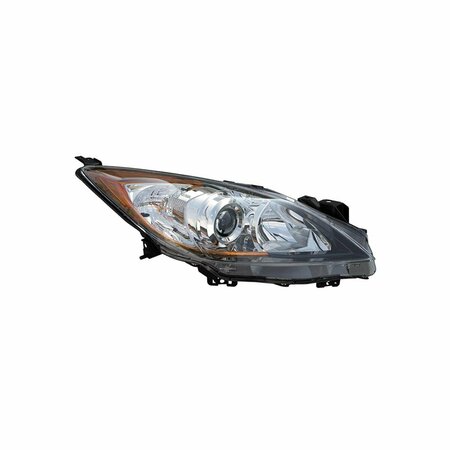 DISFRUTE Right Lens & Housing Halogen Headlamp for 2010-2013 Mazda 3 DI3641705